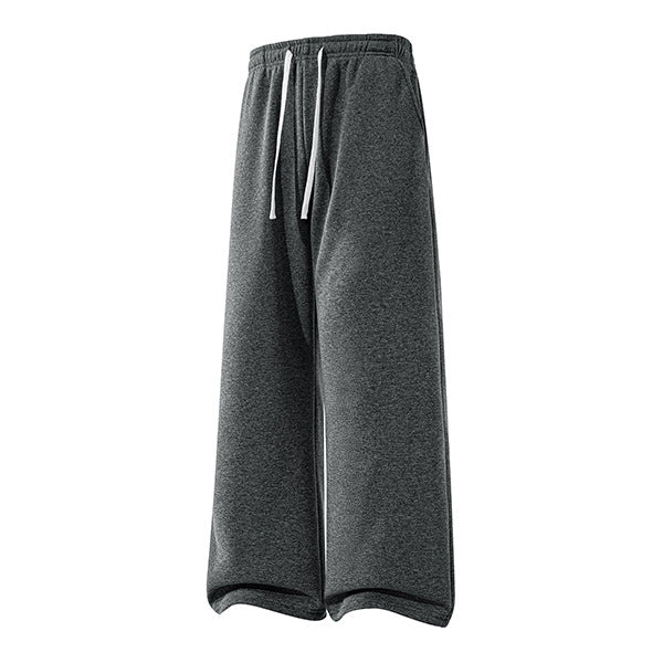 Straight-leg Drawstring Casual Cotton Pants For Women
