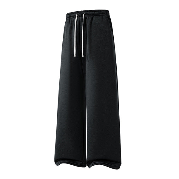 Straight-leg Drawstring Casual Cotton Pants For Women