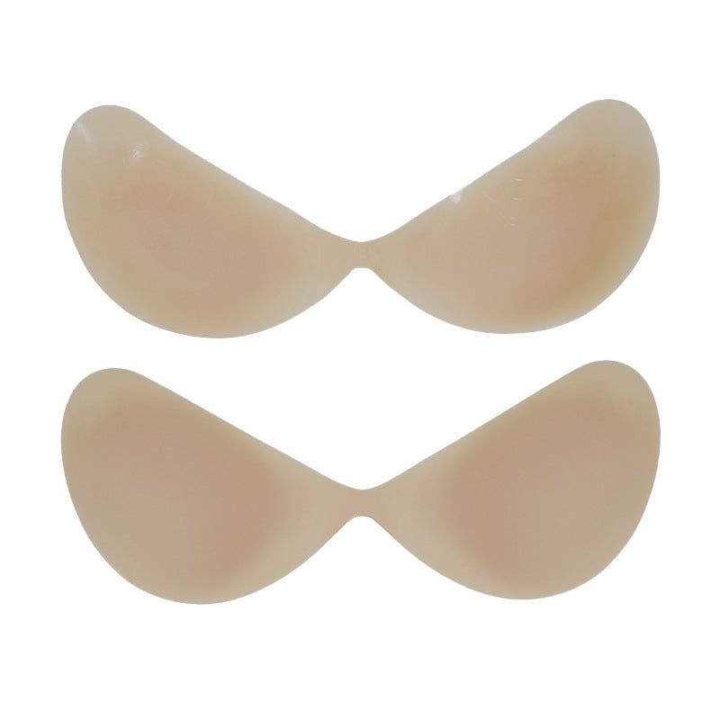 Banana-shaped One-piece Invisible Silicone Strapless Bra Nipple Covers