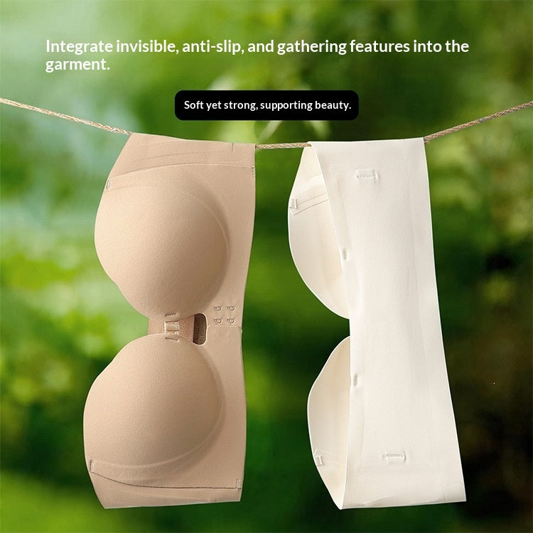 Strapless Womens Bra For Small BustsWith PushupA Beautiful Back DesignAnd Invisible Support To Prevent Sagging
