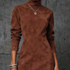 Light Luxury Fashion Rivet High Neck Jumpsuit Short Skirt