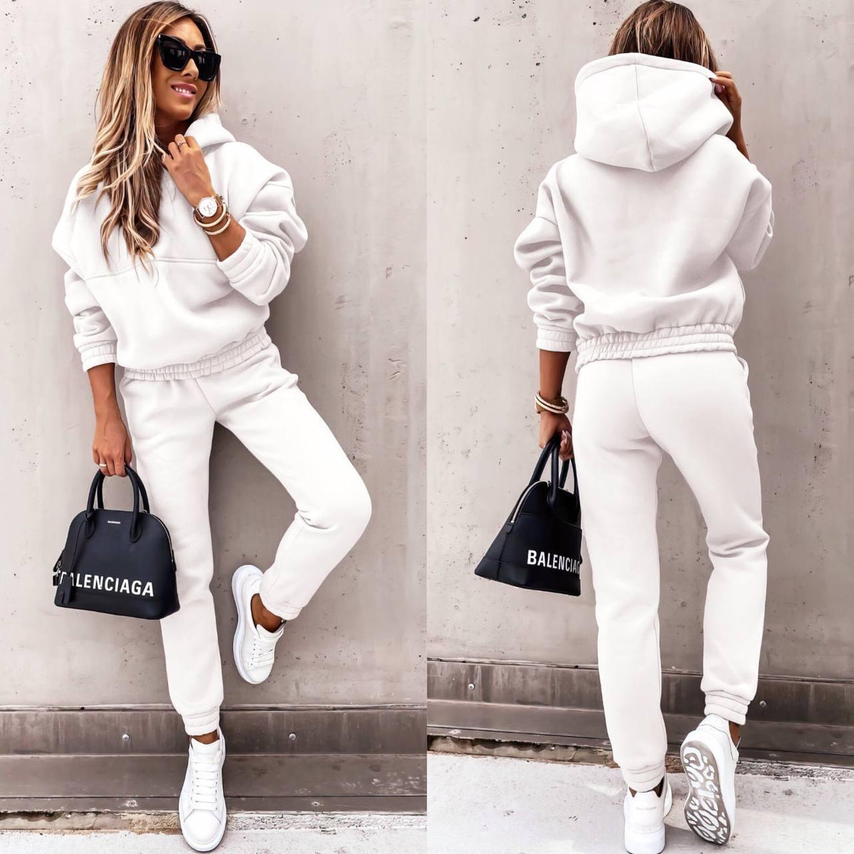 Amazon Ebay Fall Winter New European And American Foreign Trade Fashion Long Sleeve Sports Leisure Wear Suit Two-Piece Set