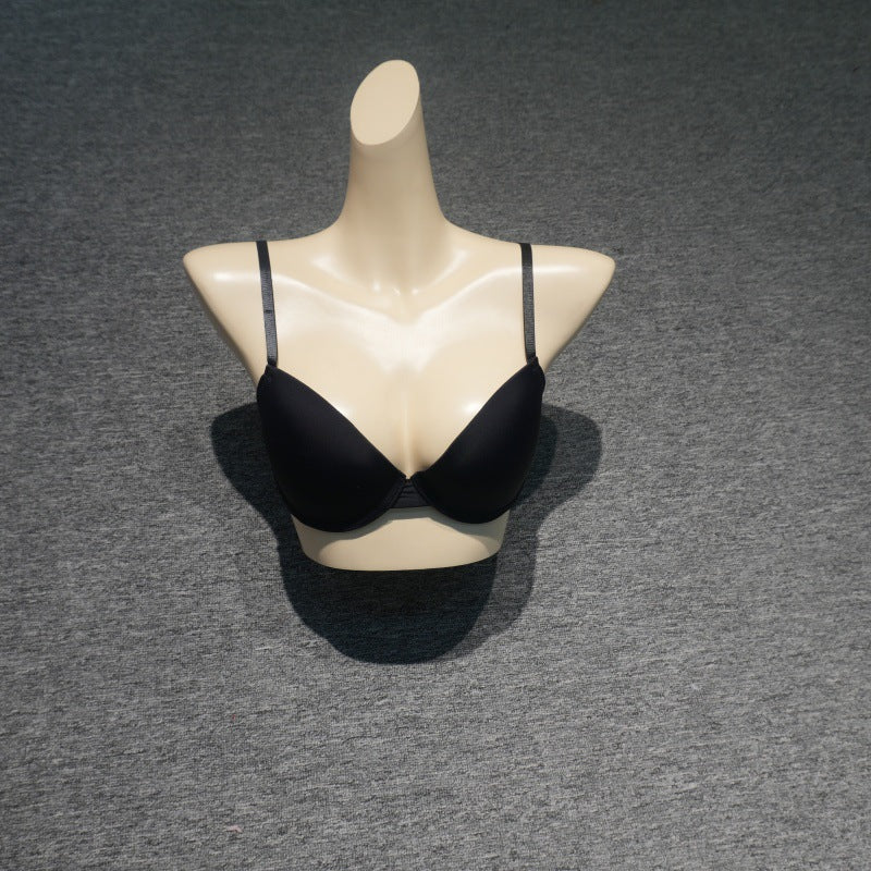 Solid-color Non-sagging Glossy Womens Bra