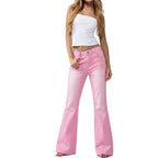 Mid-rise Dopamine-hued Wide-leg Trousers With A Bow Detail