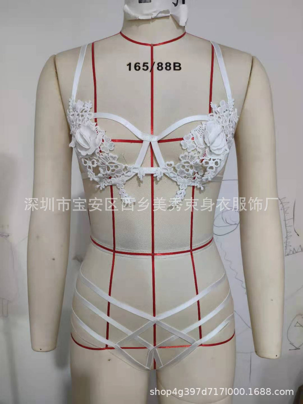 Bondage Strap No-slip Erotic Set Fashionable Midriff-baring Design