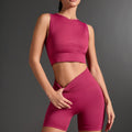 Amazon Yoga Shorts Summer Running Tight Sports Women's High-Waisted Fitness Shorts High Elasticity Butt-Lifting Quick-Dry