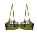 French-style Alluring Eyelash Lace Bra Ultra-thin