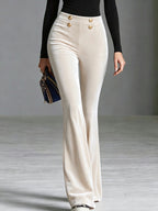 Velvet Wide-leg Womens Pants That Are Figure-flattering