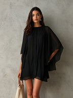 Loose-fit Batwing Sleeve Casual Women's Dress