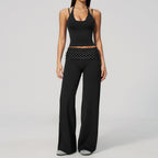 Cross-border Brushed Fitness Suit, Fashionable Polka Dot Faux Two-piece, Hip-lifting, High-waisted, Quick-dry Running Sports Yoga Wear 4549