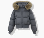 Korean-style Loose-fitting Cotton-padded Coat Thickened And Warm With A Hood