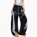 American-style Vintage Washed-and-distressed Casual Sweatpants