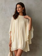 Loose-fit Batwing Sleeve Casual Women's Dress