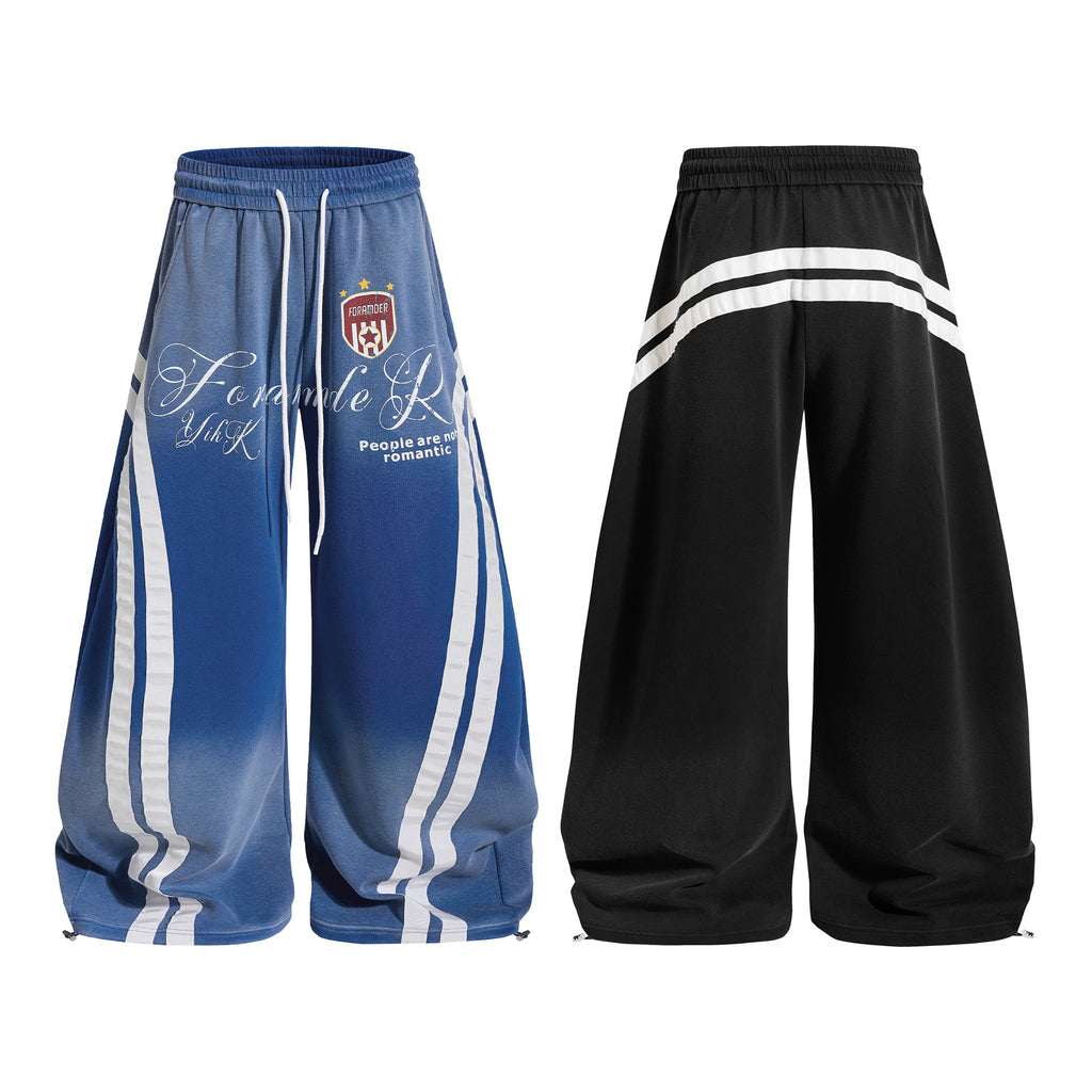 American-style Vintage Washed-and-distressed Casual Sweatpants