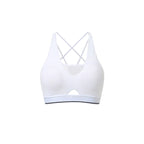 Womens Deep V-Neck Contrasting-Color Back-Cheerful Strap Bra