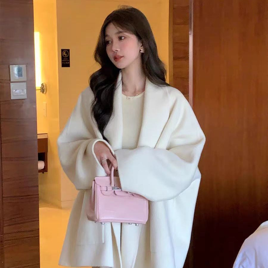 Loose Silhouette Small Double-sided Woolen Coat