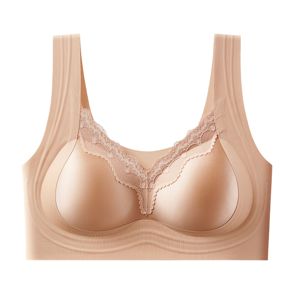 Seamless Molded-cup Bra Wireless Comfortable Camisole-style Underwear