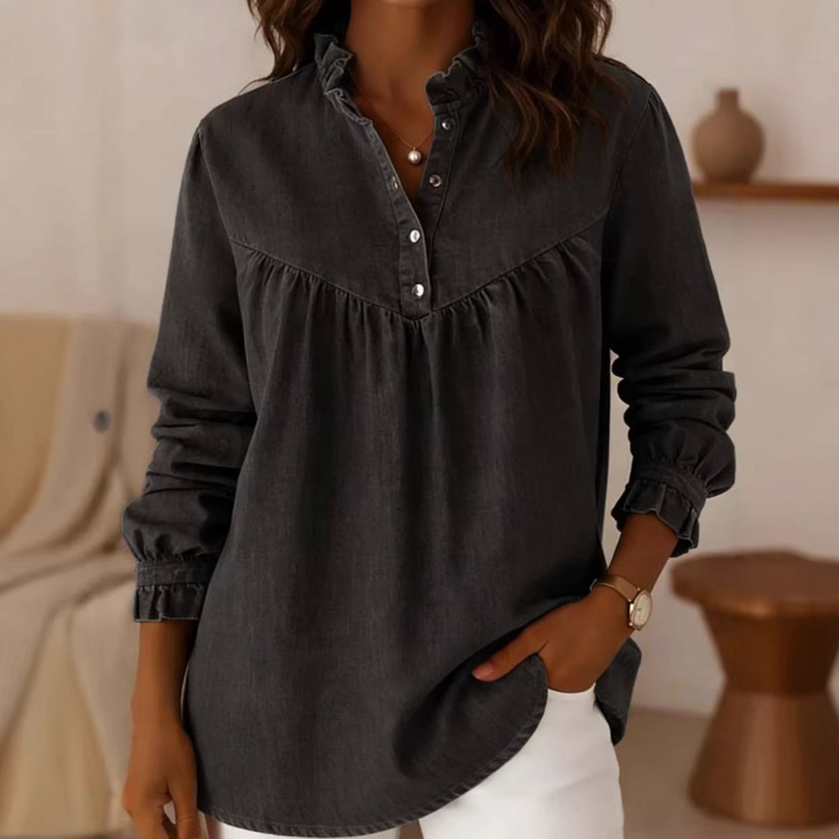 Loose Comfortable Casual Denim Shirt