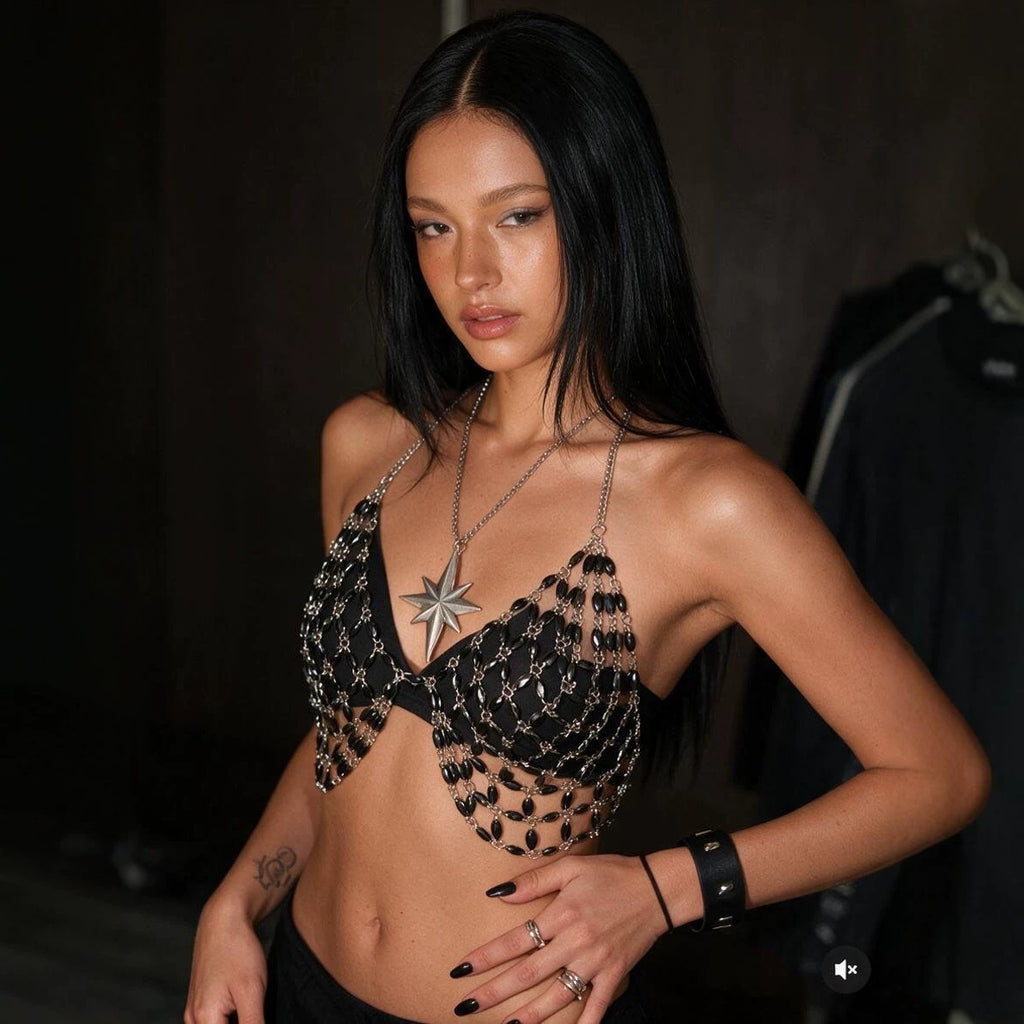European And American-style Sexy Exaggerated Bra Chain