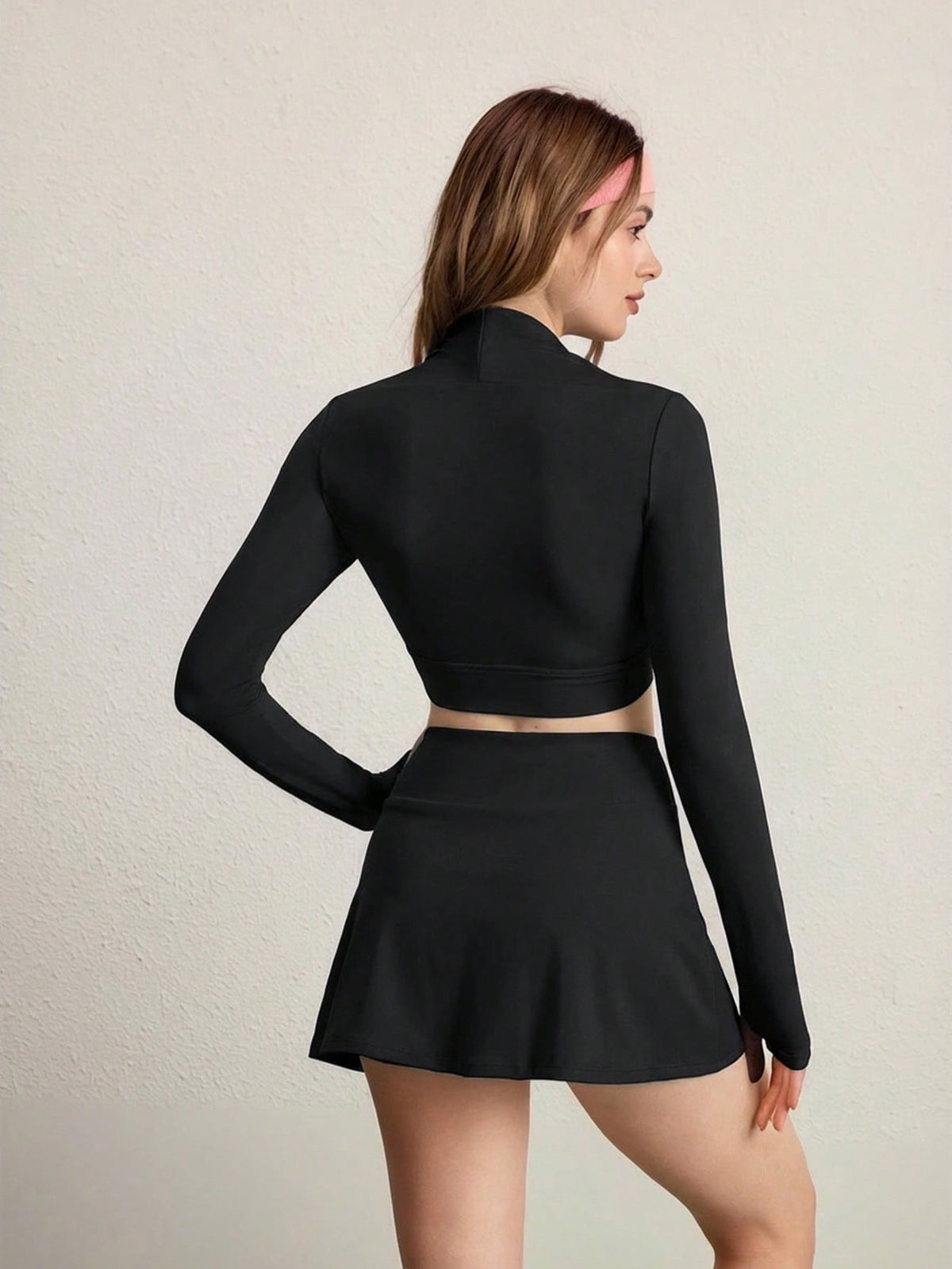 European And American New Style Sports Suits For Women, Fresh And High-Elastic Quick-Drying Tight-Fitting Yoga Suits, Outdoor Sun Protection Fitness Clothes
