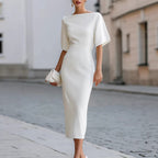 2026 European-style Elegant And Slimming Mid-length Dress For Women With A Waistline.