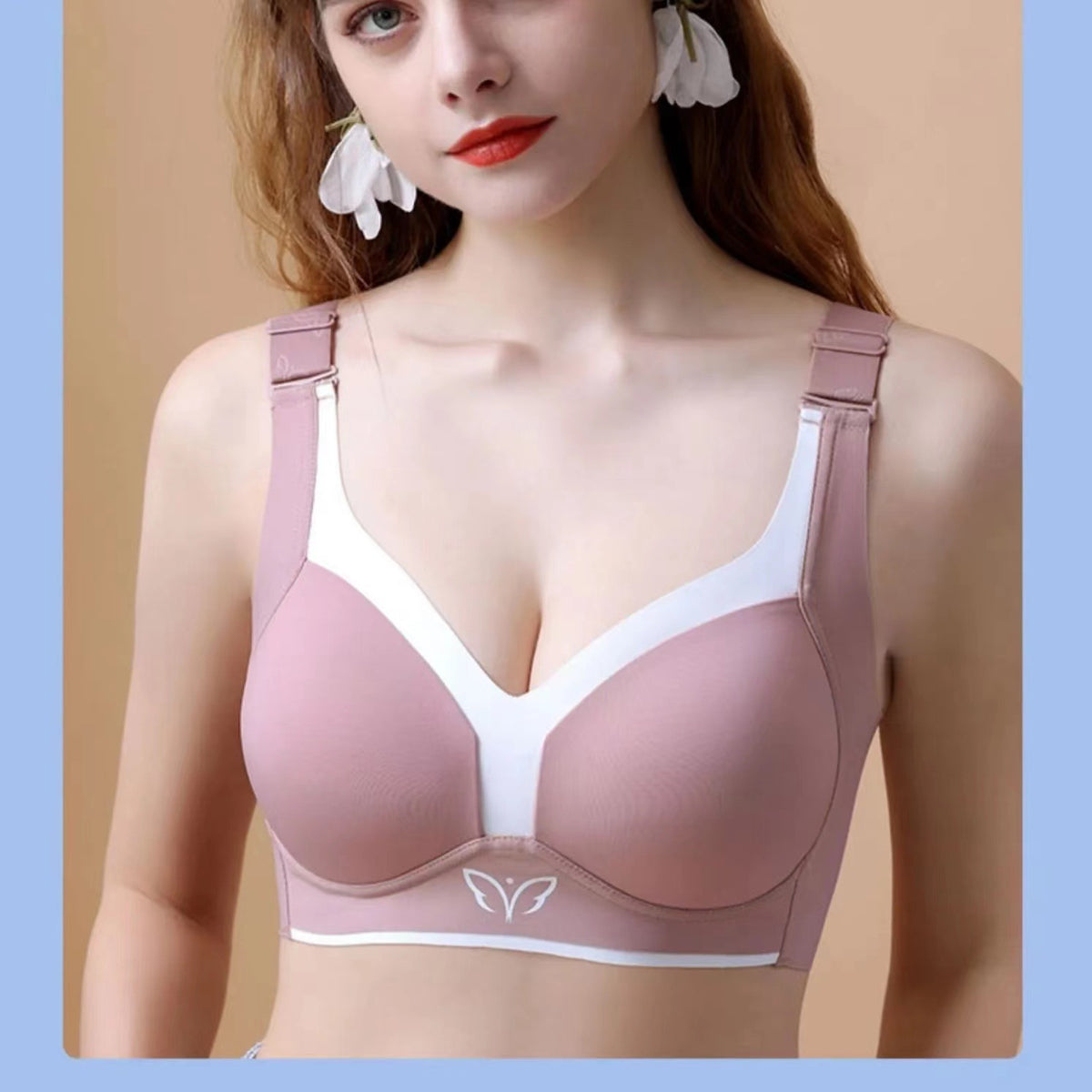 Plus-size Underwire-free Adjustable Bra