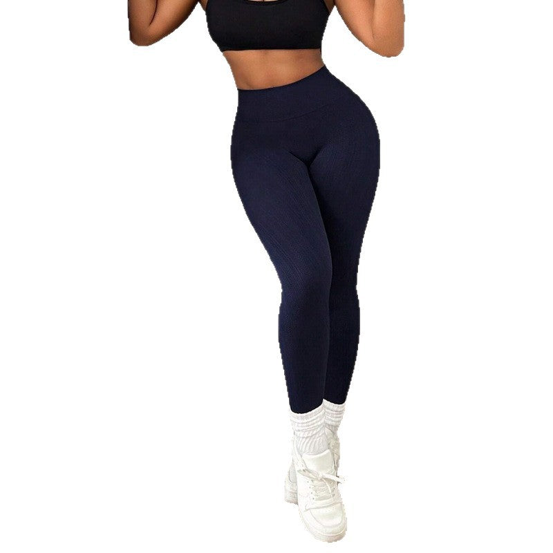New European And American Style Women's Yoga Pants, Peach Butt Sports Leggings, High-waisted Butt-lifting Training Tight Fitness Pants