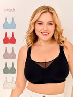 Seamless Large Bust Friendly Push Up Bra With Underarm Control Wireless Jelly Gel Padded Womens Lingerie