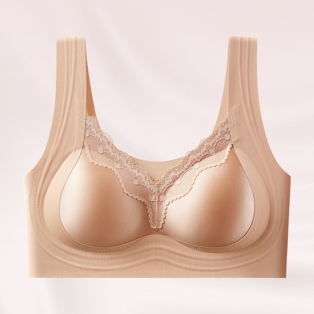 Seamless Molded-cup Bra Wireless Comfortable Camisole-style Underwear