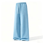 Straight-leg Drawstring Casual Cotton Pants For Women