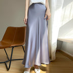 New Acetate Satin Skirt For Women