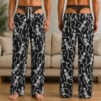 Loose-fit Straight-leg Loungewear Pajama Pantstrendy Arlo-style Trousers