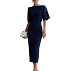 2026 European-style Elegant And Slimming Mid-length Dress For Women With A Waistline.