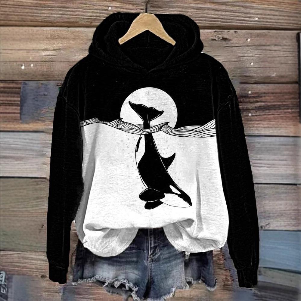 Digital 3D Crew-neck Hooded Sweatshirt Streetwear Fashion Japanese Hoodie