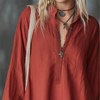 Womens Lace-Trimmed Long-Sleeve Mini Dress