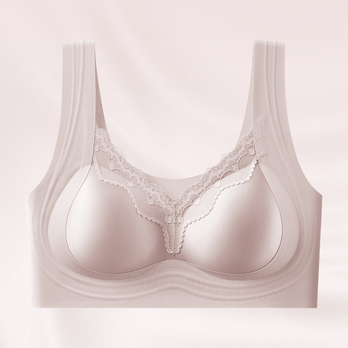 Seamless Molded-cup Bra Wireless Comfortable Camisole-style Underwear