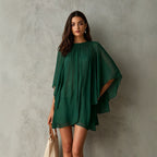Loose-fit Batwing Sleeve Casual Women's Dress
