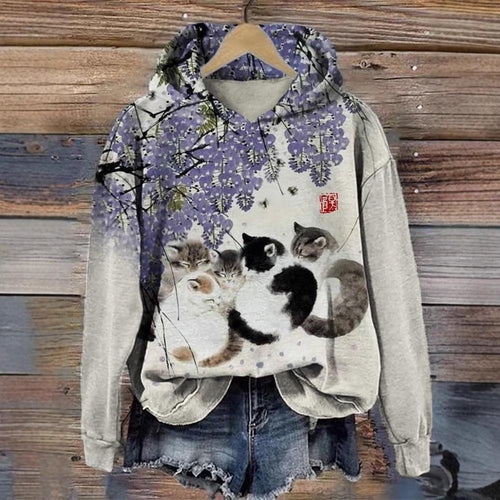 Digital 3D Crew-neck Hooded Sweatshirt Streetwear Fashion Japanese Hoodie