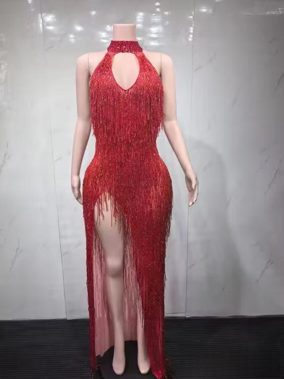 Women's Sexy High Waist Slip Dress