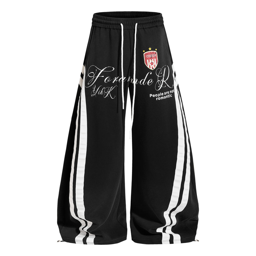 American-style Vintage Washed-and-distressed Casual Sweatpants
