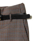 Women's High-waisted Straight-leg Trousers With A Belt