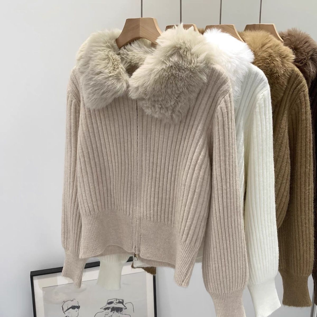 Elegant Relaxed-fit Figure-flattering Long-sleeve Knit Cardigan