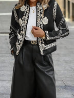 Women's Loose-fitting Top With A Stand-up Collar