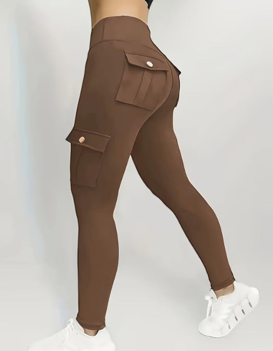 Women's Yoga Multi-Pocket Tight Base Layer High-Elastic Work Pants