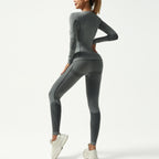 Cross-Border Autumn And Winter Moisture-Wicking Ski Clothing Seamless Training Warm Ski Quick-Drying Intimates Suit Fitness Sportswear