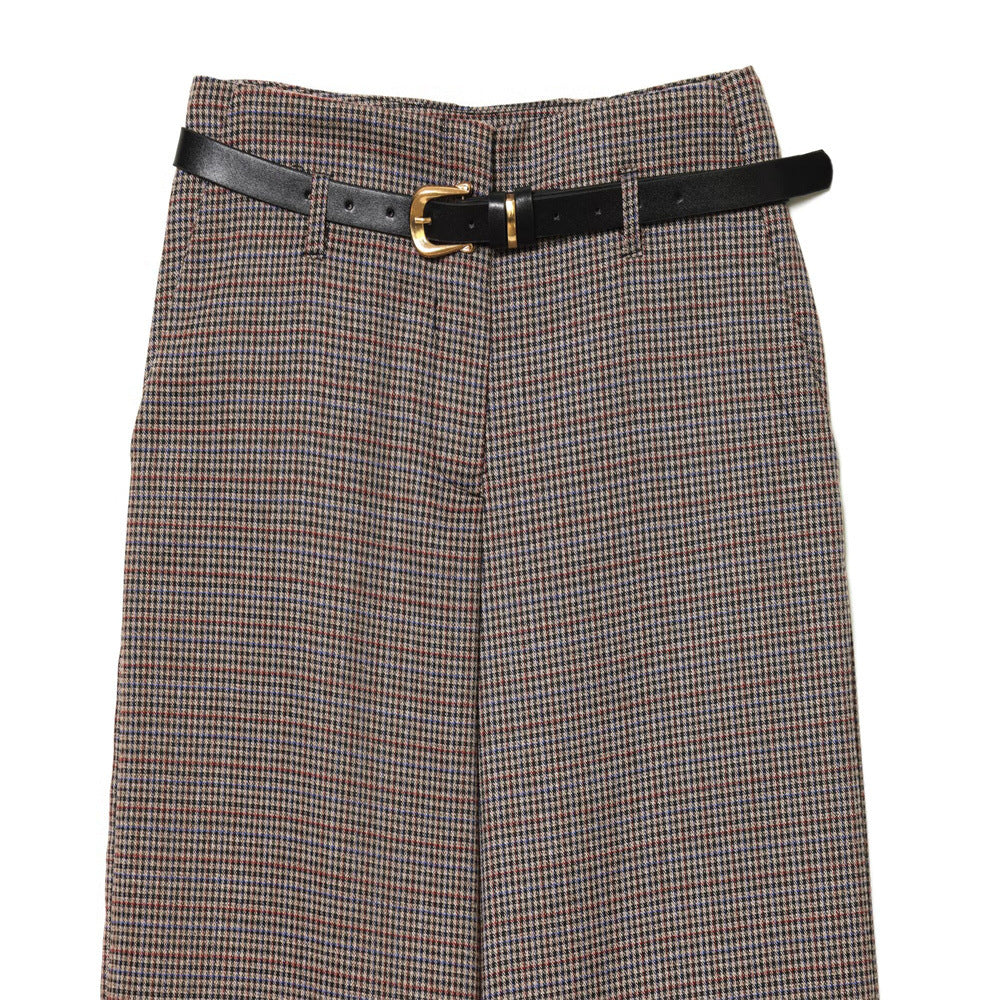 Women's High-waisted Straight-leg Trousers With A Belt