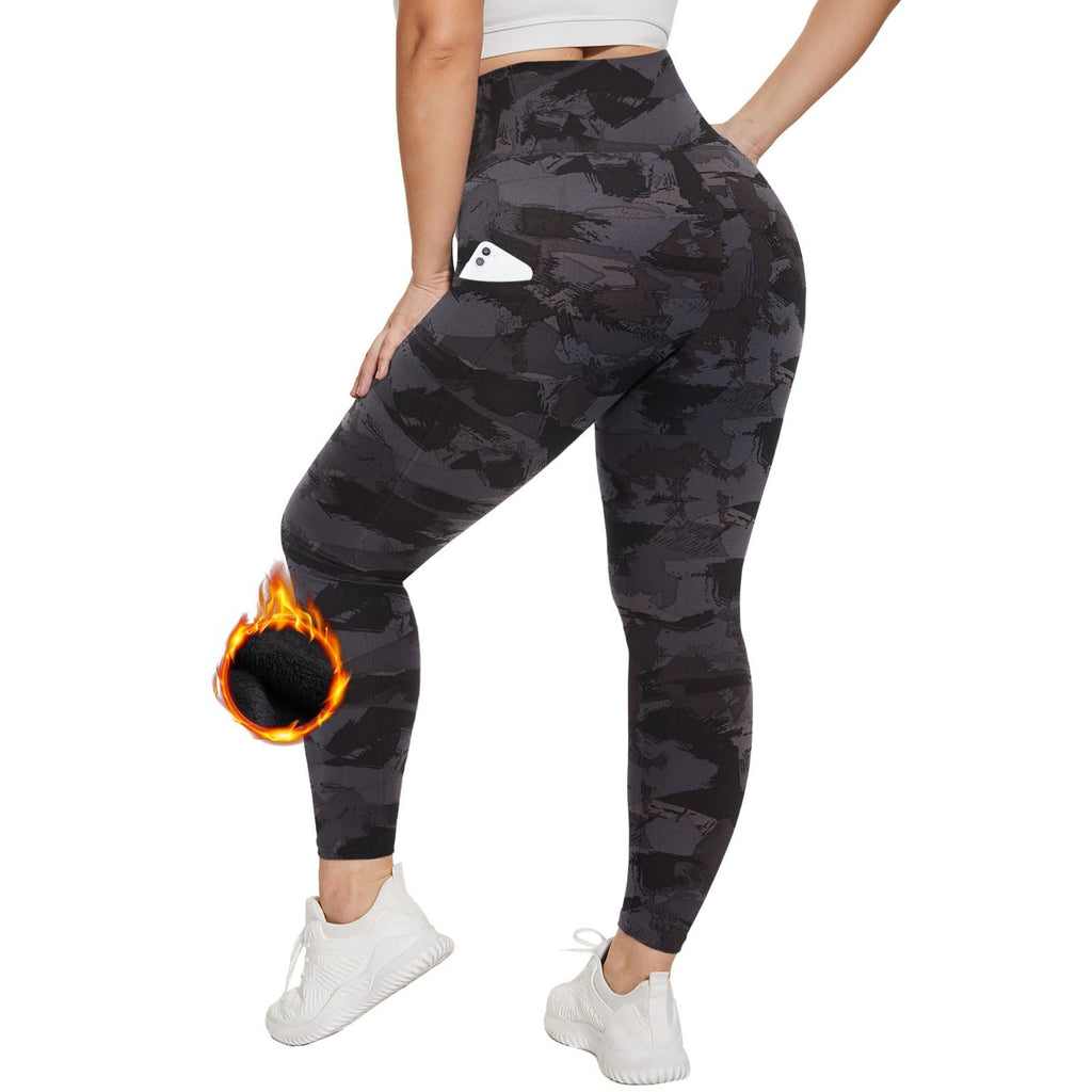 Fleece-lined Extra-thick Figure-flattering Leggings