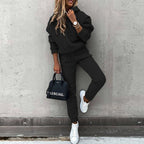Amazon Ebay Fall Winter New European And American Foreign Trade Fashion Long Sleeve Sports Leisure Wear Suit Two-Piece Set