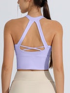 Shock-resistant High-strength One-piece Fixed Yoga Sports Bra Vest For Running