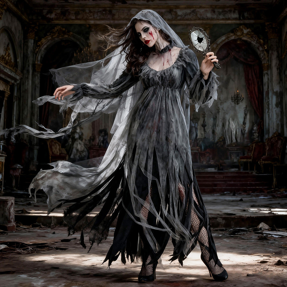 Performance Game Costume Horror Ghost Cloak Horror Zombie